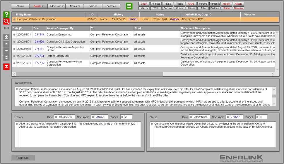 Details - Title Documents Screen